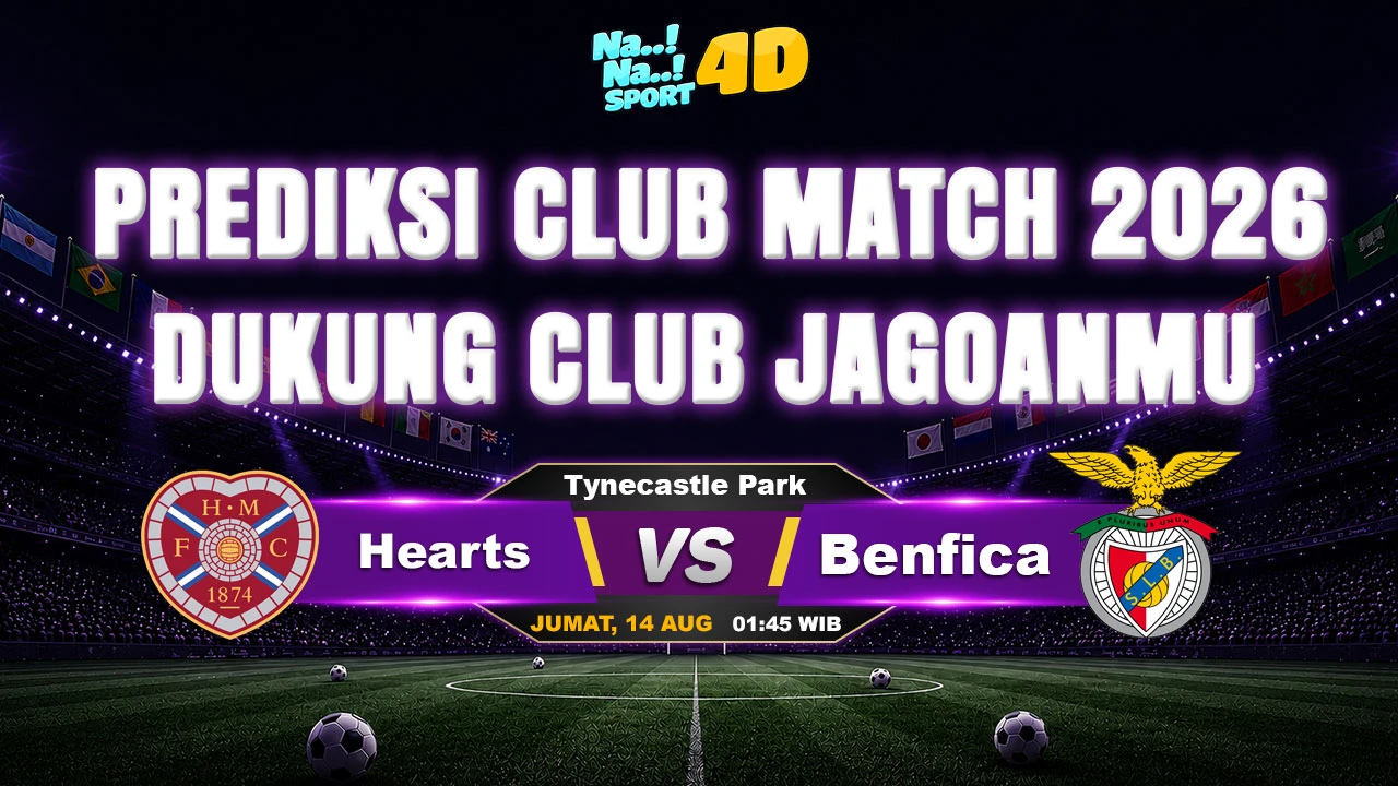 prediksi skor hearts vs benfica 